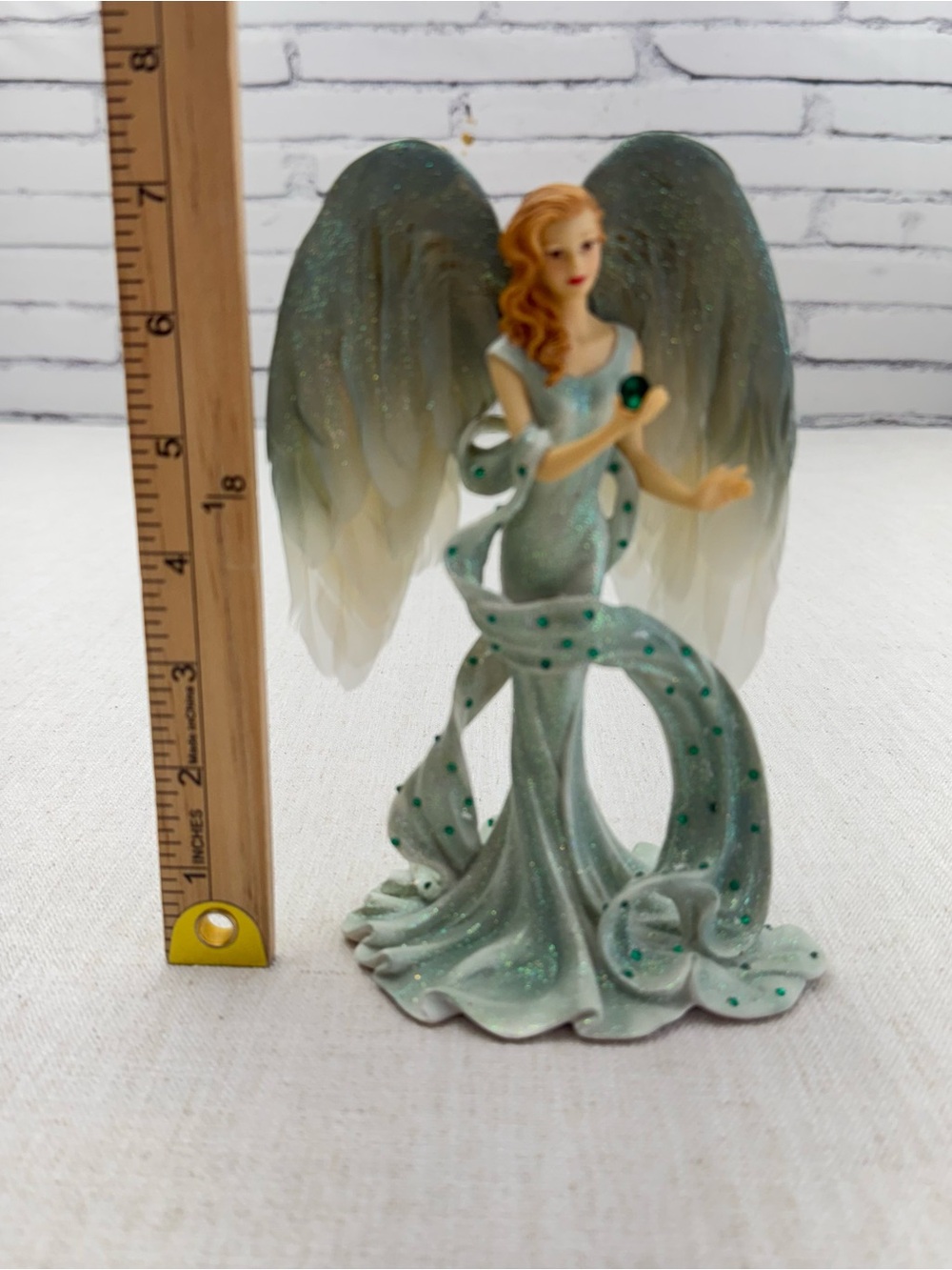 Hamilton Collection Divine Touch of Tranquility Angel Figurine COA Never Display - Picture 9 of 11